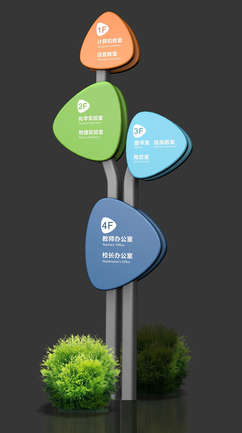 校园路牌